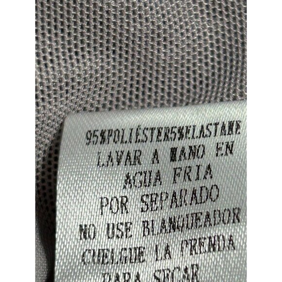 Lace & Chiffon Womens Tunic Top By Entro - Small Gray‎ - Picture 6 of 8